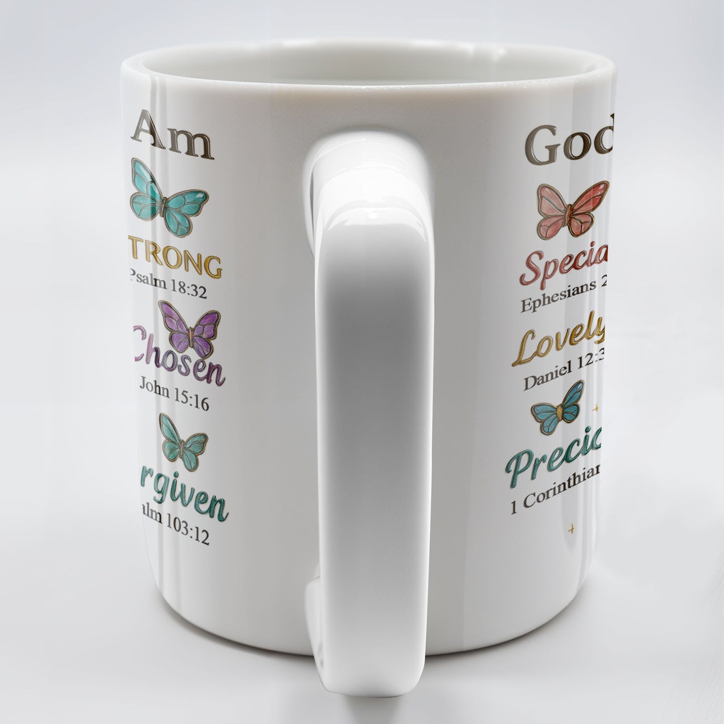 God Says I Am Special, Unique, Lovely, Butterflies and Flower