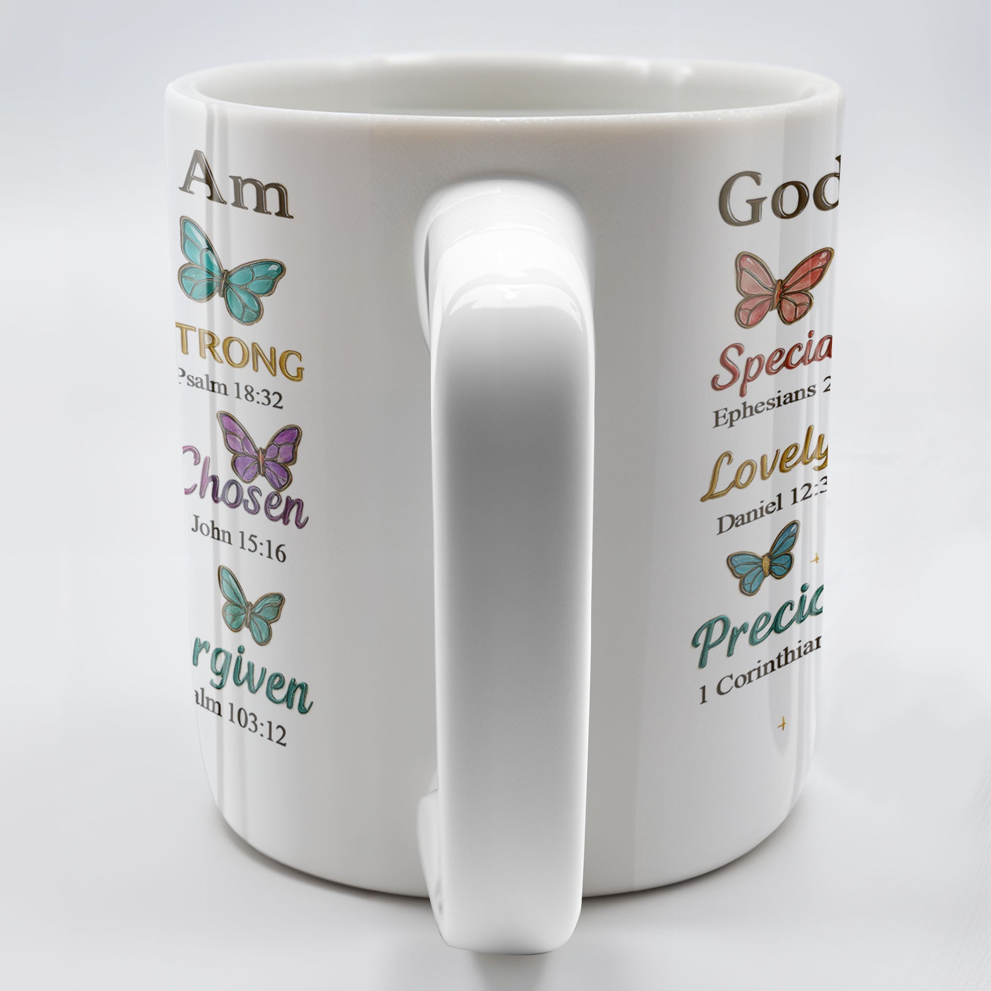 God Says I Am Special, Unique, Lovely, Butterflies and Flower