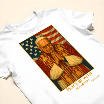 Peace Be With All Of You, Pope With American Flag