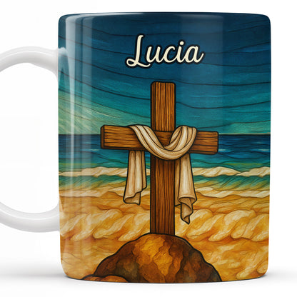 Beautifully Illustrated Cross Draped With Cloth