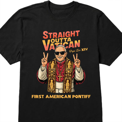 Straight Outta Vatican First American Pontiff, Pope Making Peace Sign