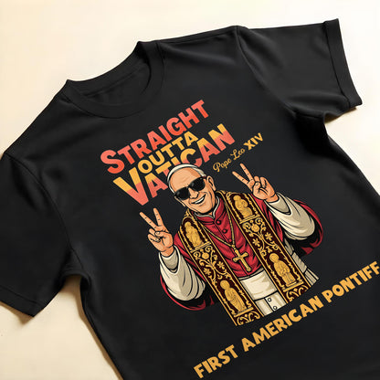 Straight Outta Vatican First American Pontiff, Pope Making Peace Sign