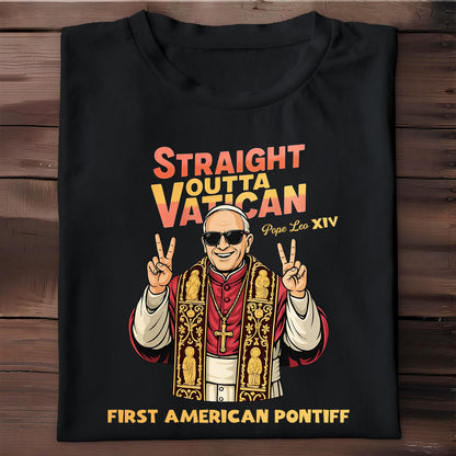 Straight Outta Vatican First American Pontiff, Pope Making Peace Sign