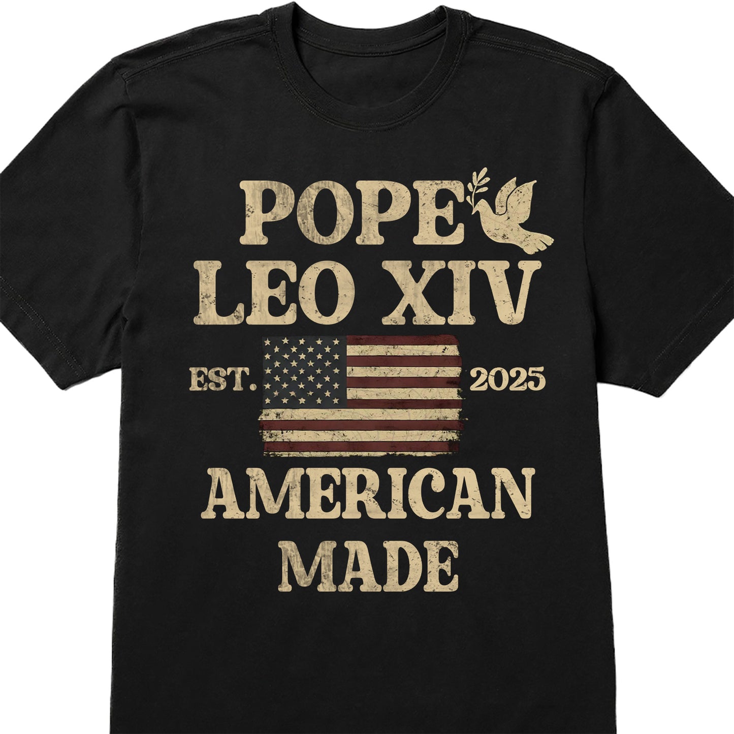 Pope Leo XIV, American Made Olive Branch and American Flag