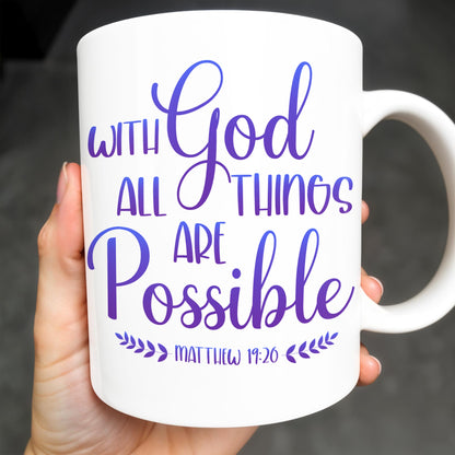 With God All Things Are Possible, Religious Quote