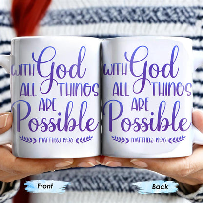 With God All Things Are Possible, Religious Quote