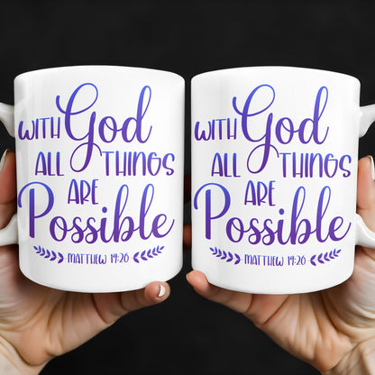 With God All Things Are Possible, Religious Quote