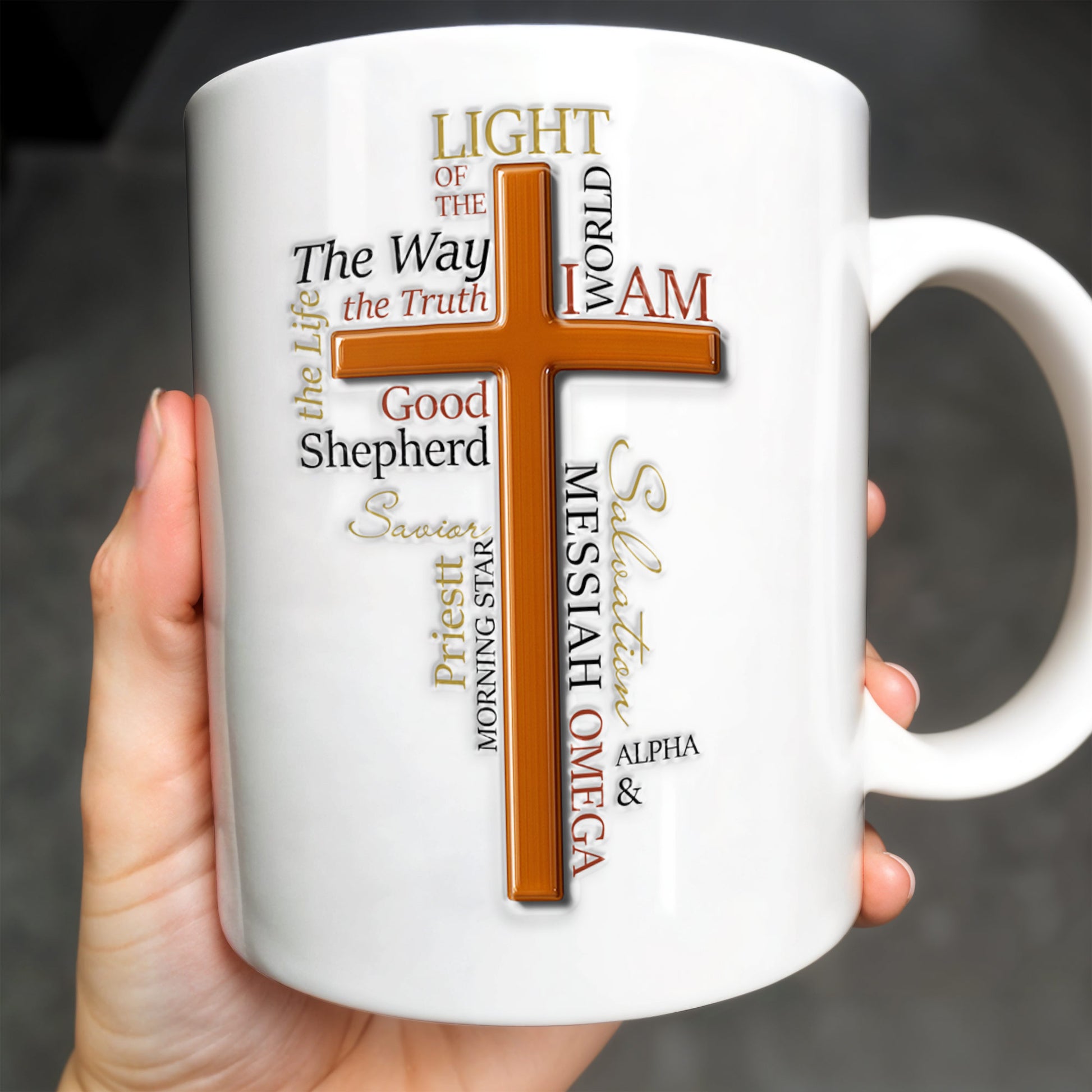 Light Of The Way, The Truth, Good Shepherd, Alpha & Omega, Messiah, Cross and Religious Text