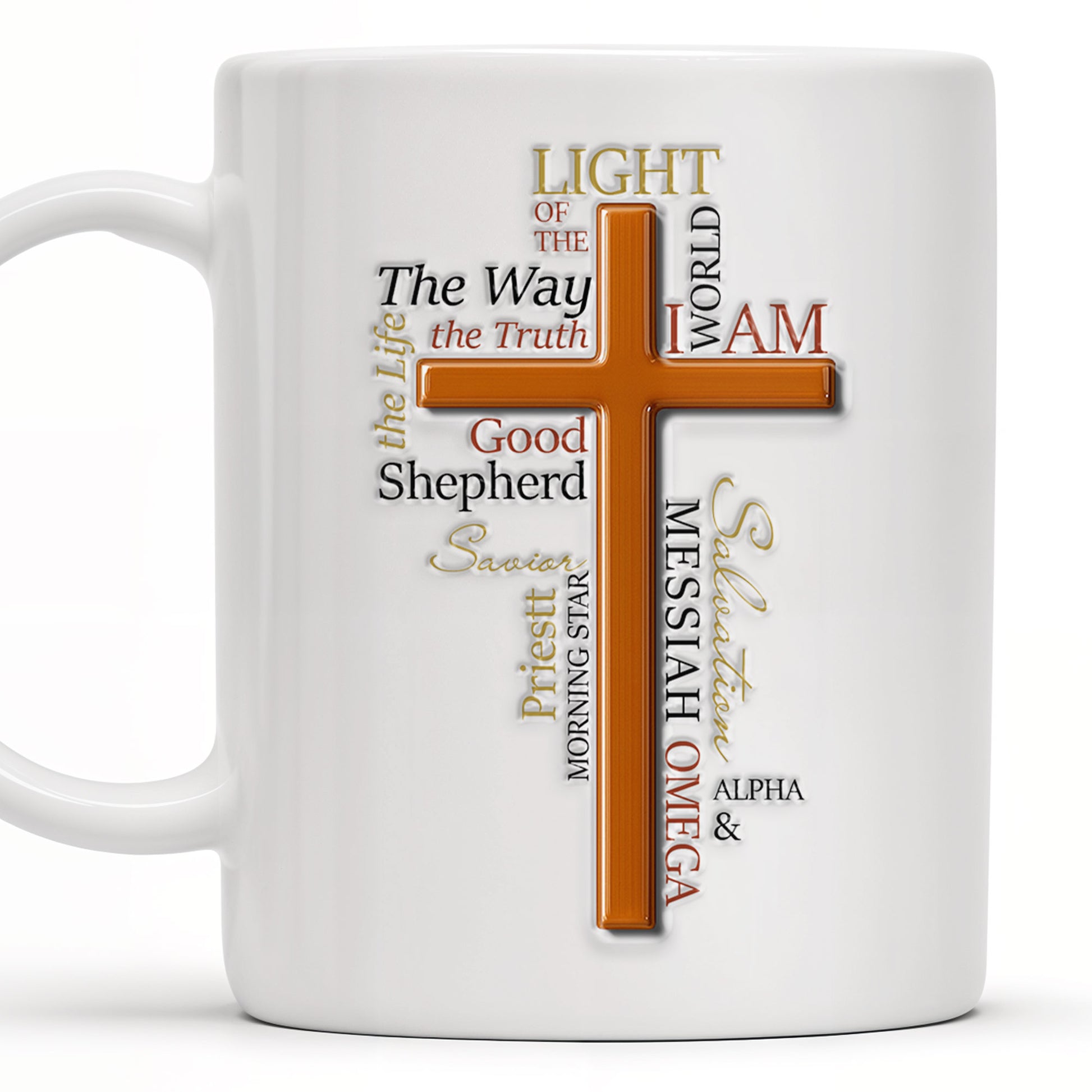 Light Of The Way, The Truth, Good Shepherd, Alpha & Omega, Messiah, Cross and Religious Text
