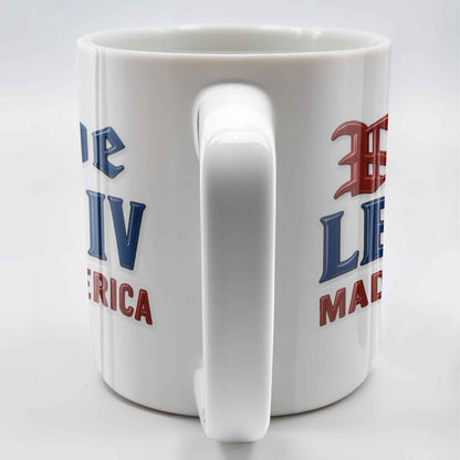 Pope Leo XIV Made In America, US Flag and Pope-themed Text