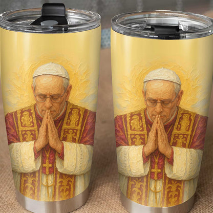 Customizable Tumbler With Praying Clergy Member