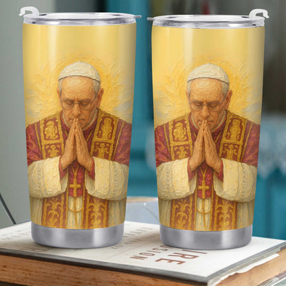 Customizable Tumbler With Praying Clergy Member