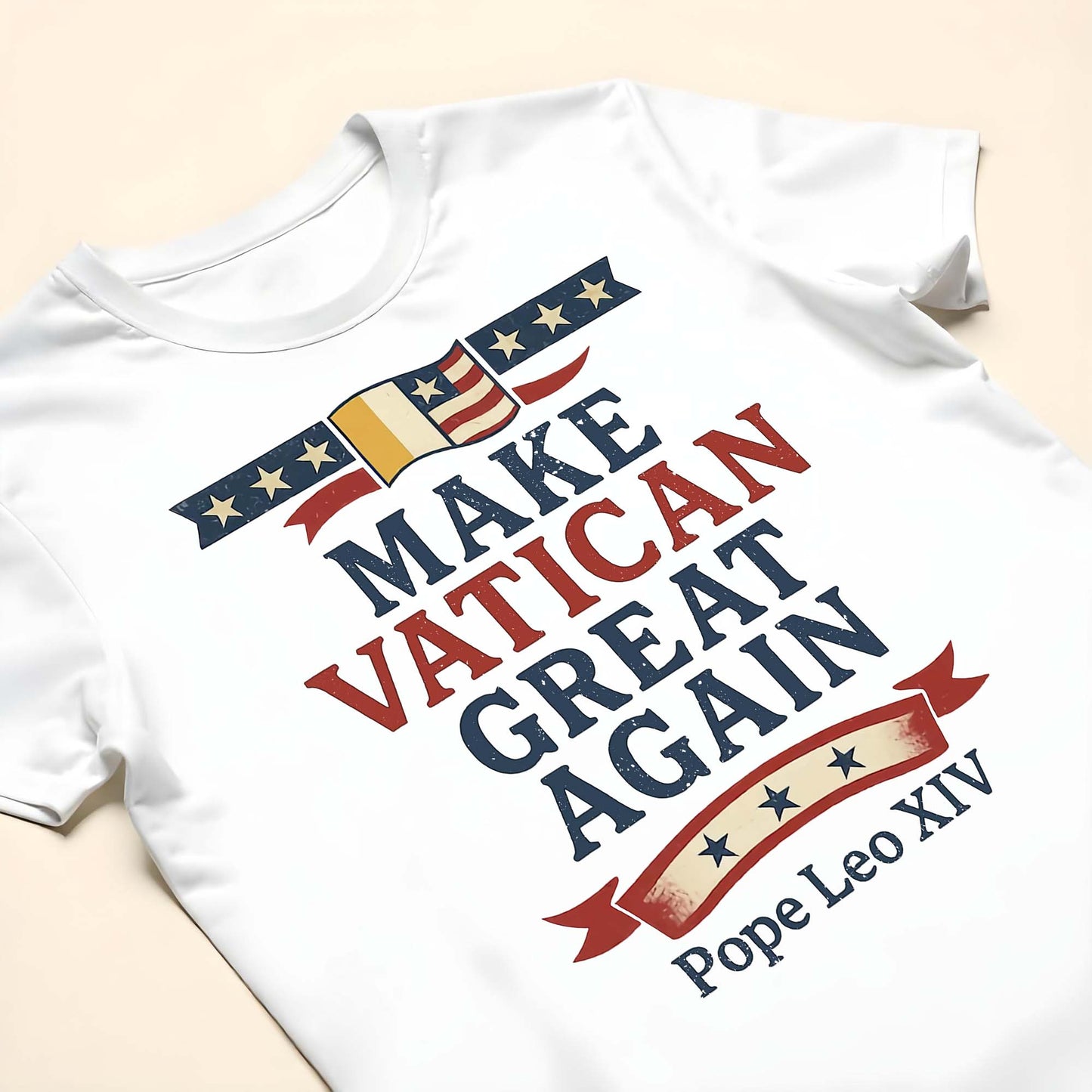 Make Vatican Great Again, Flag and Stars