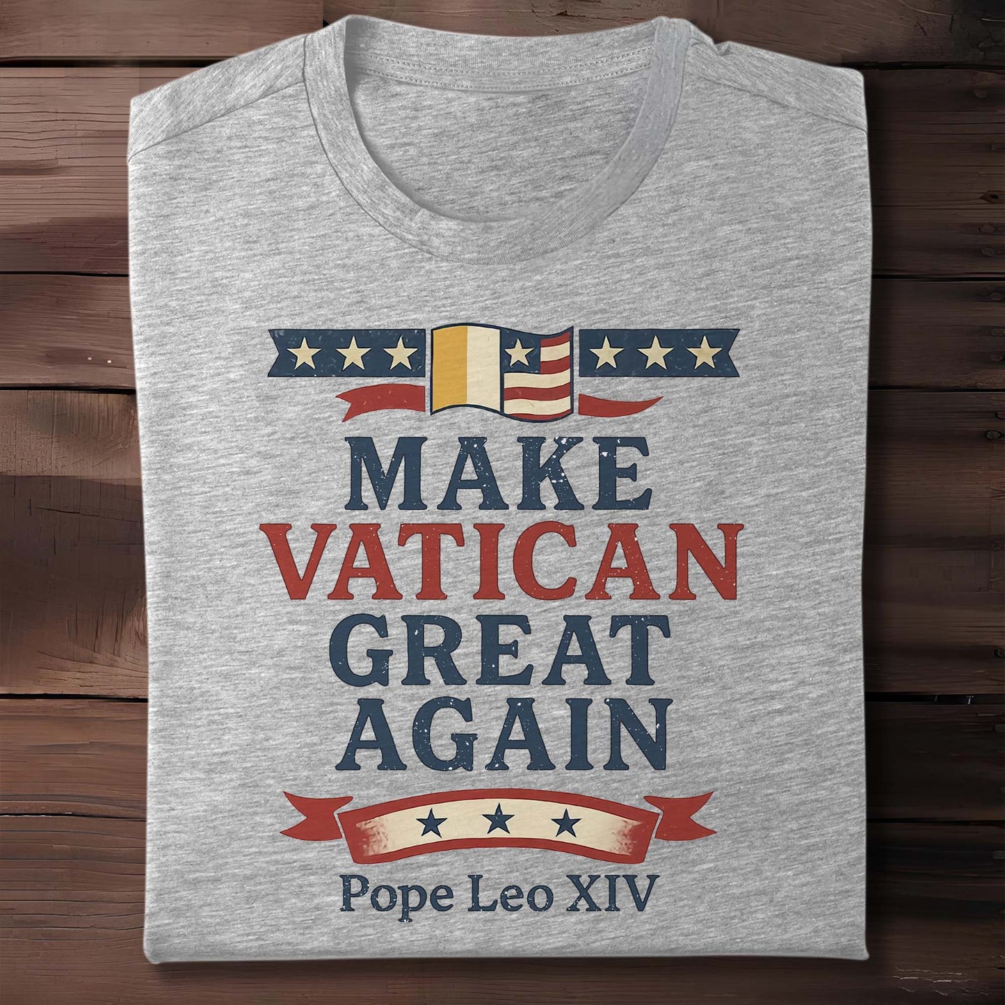 Make Vatican Great Again, Flag and Stars