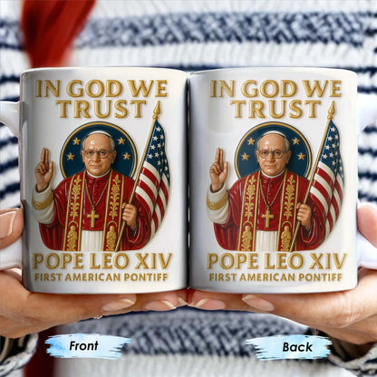 In God We Trust, Pope And American Flag