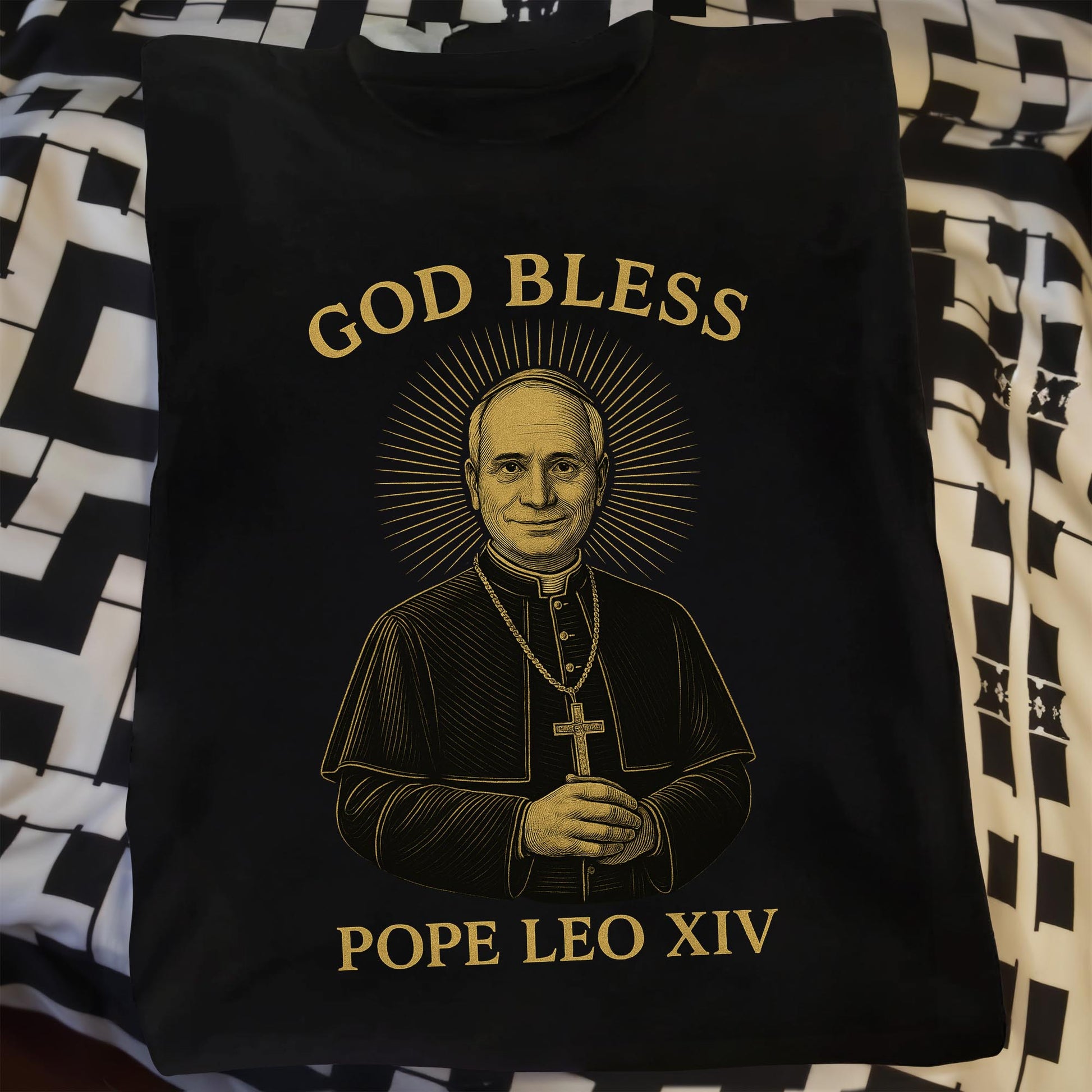 God Bless Pope Leo XIV, Catholic Religious T-Shirt