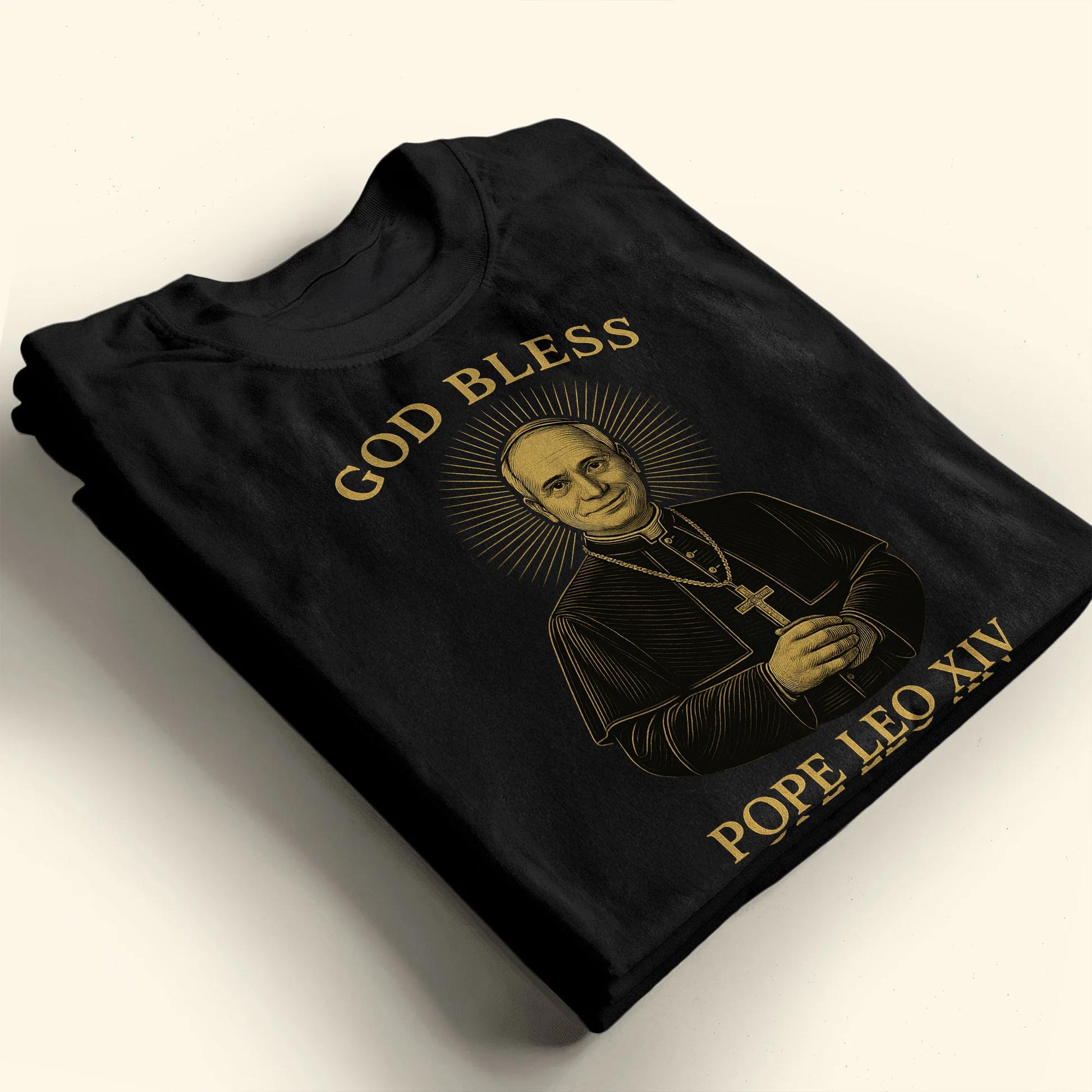 God Bless Pope Leo XIV, Catholic Religious T-Shirt