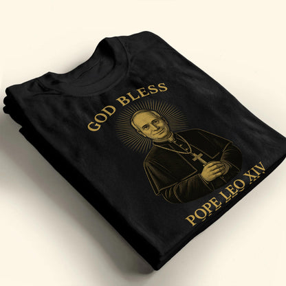 God Bless Pope Leo XIV, Catholic Religious T-Shirt