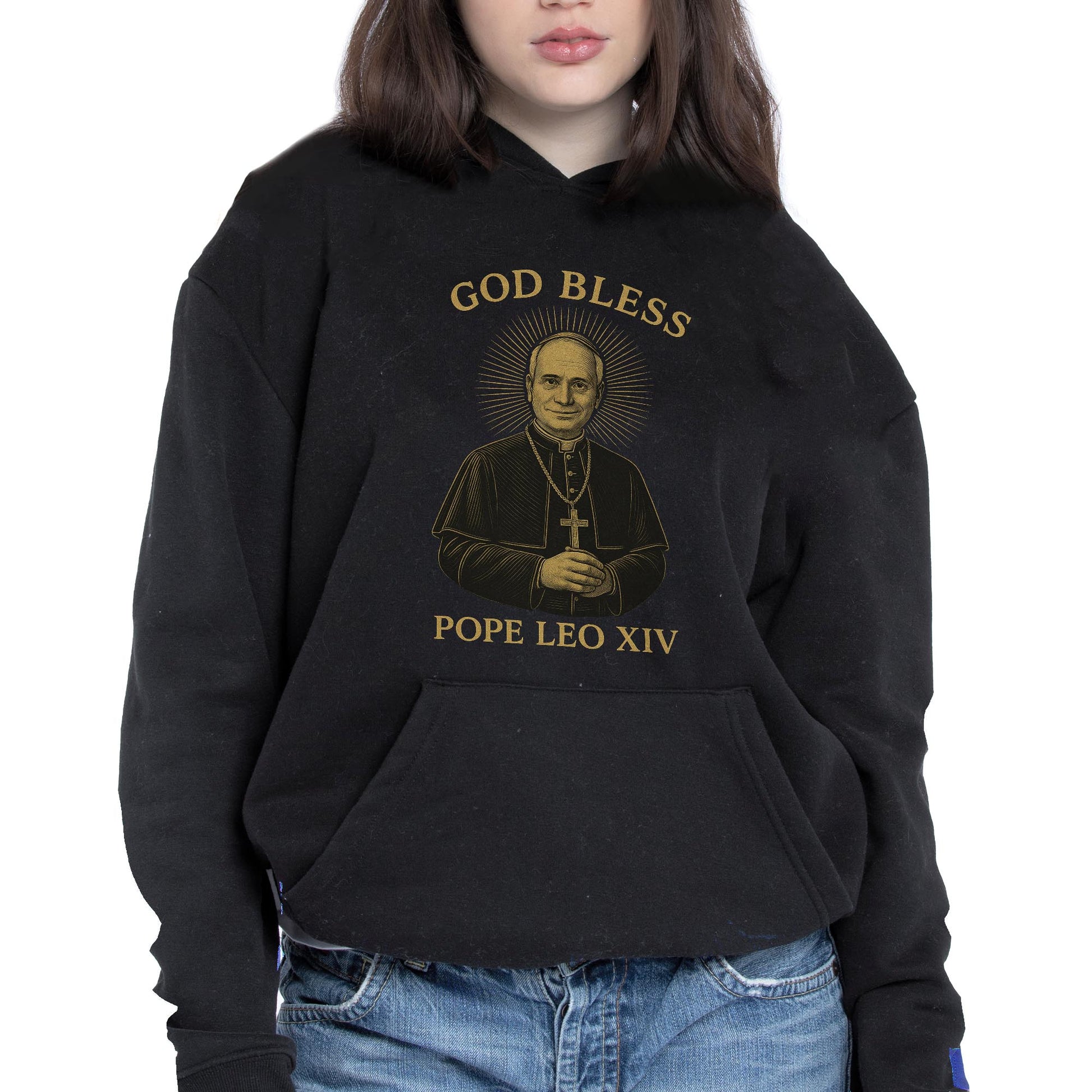 God Bless Pope Leo XIV, Catholic Religious T-Shirt
