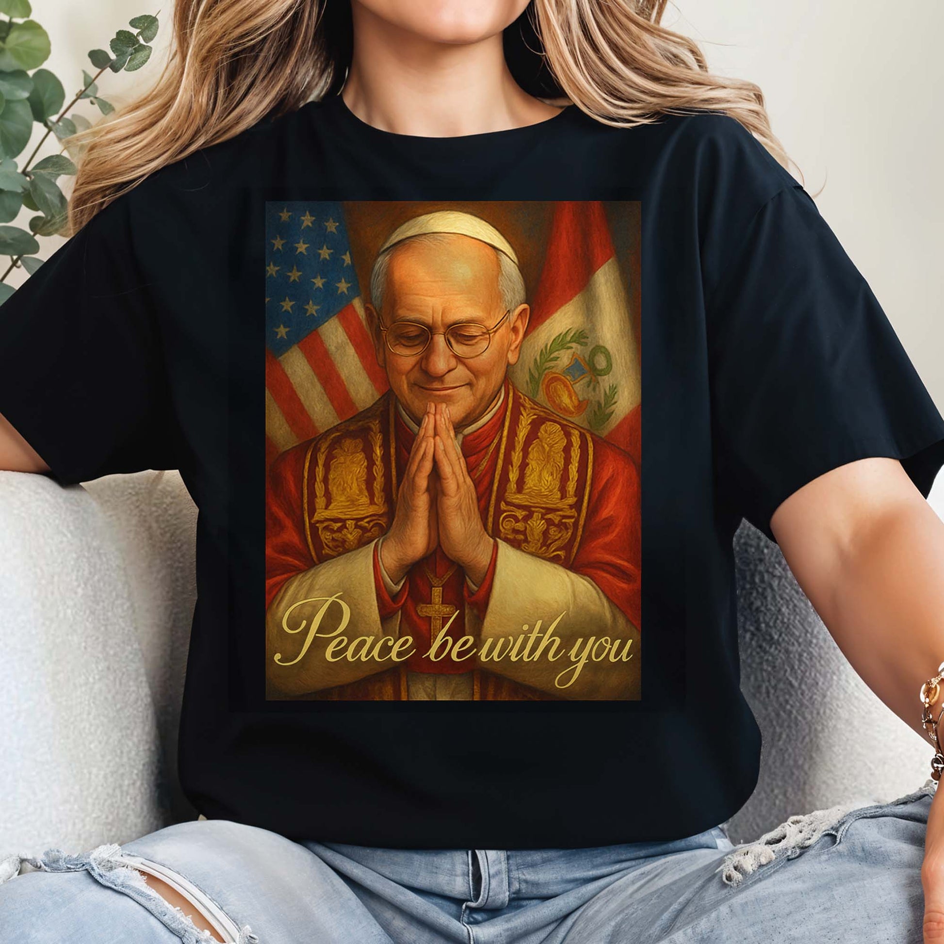 Peace Be With You, Cardinal and American Flag