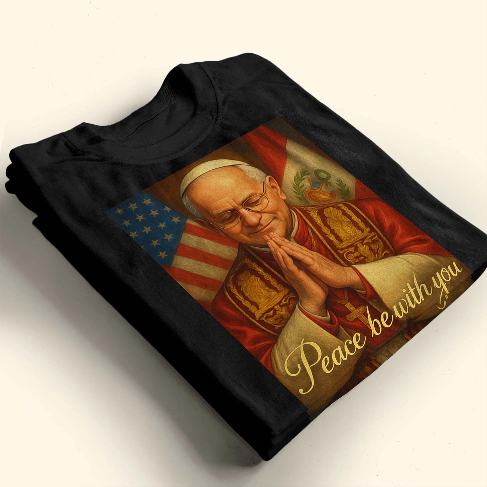 Peace Be With You, Cardinal and American Flag