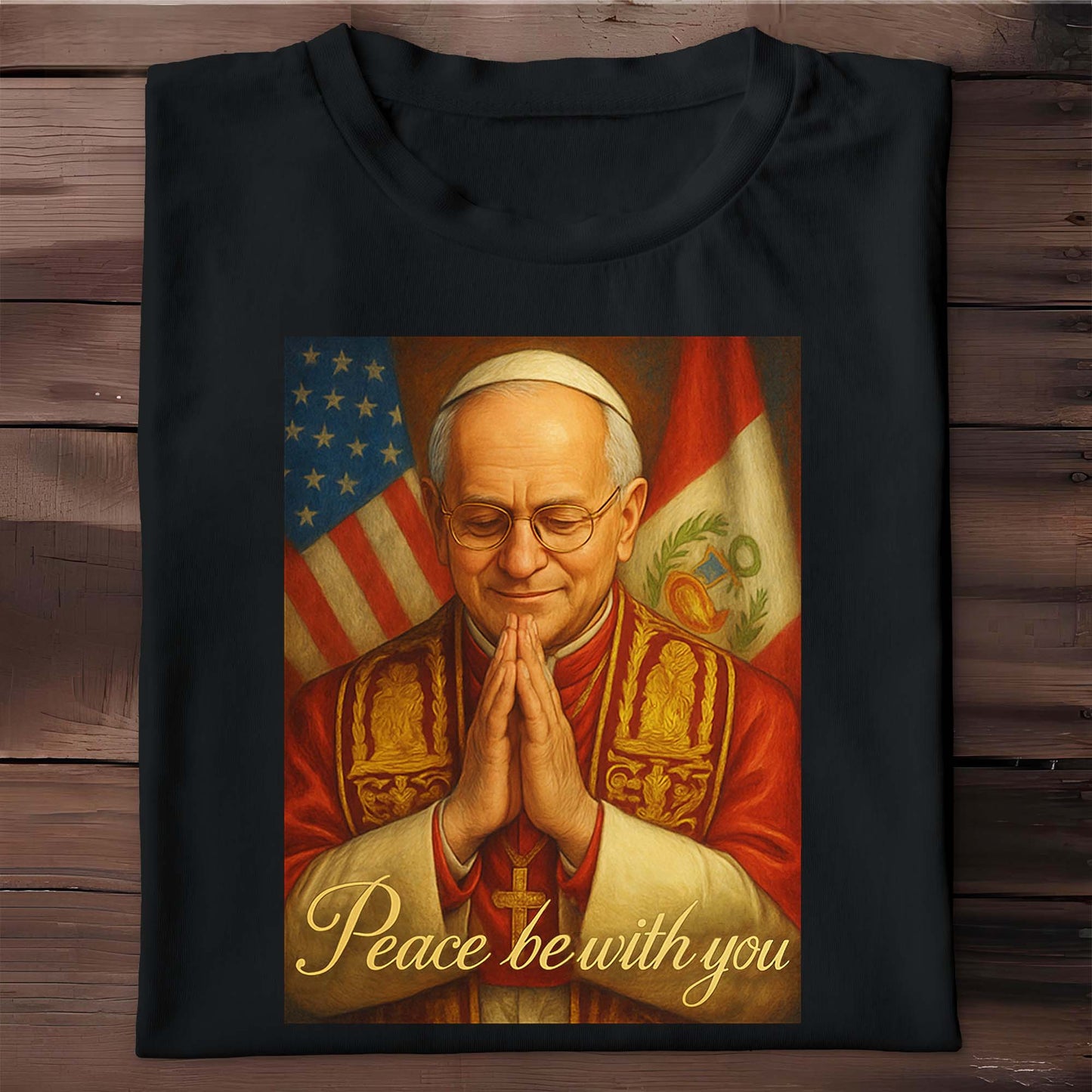 Peace Be With You, Cardinal and American Flag