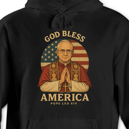 God Bless America, Pope Leo XIV, American Flag