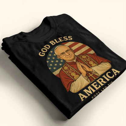 God Bless America, Pope Leo XIV, American Flag