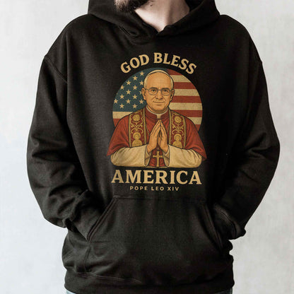 God Bless America, Pope Leo XIV, American Flag