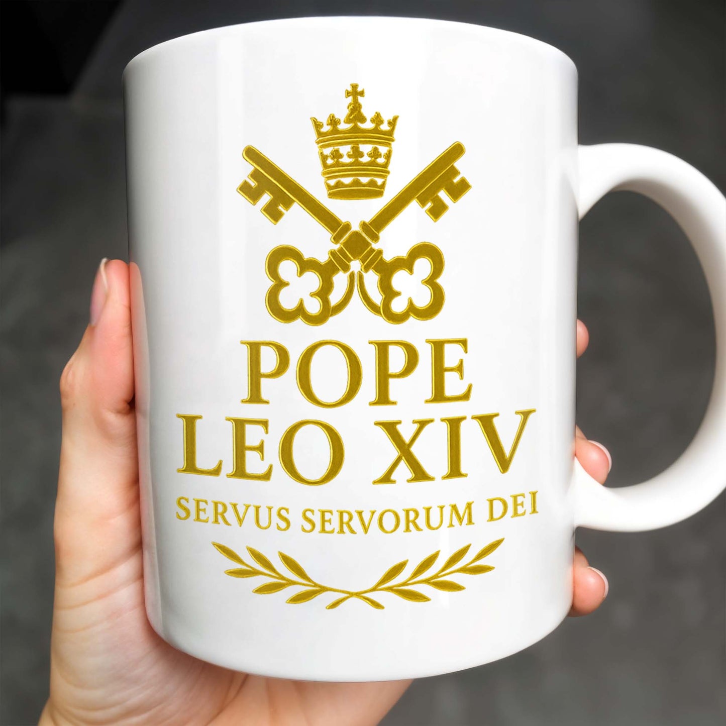 Pope Leo XIV, Servus Servorum Dei, Portrait and Religious Emblem