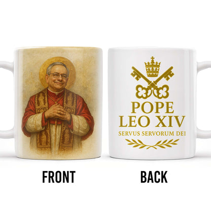 Pope Leo XIV, Servus Servorum Dei, Portrait and Religious Emblem