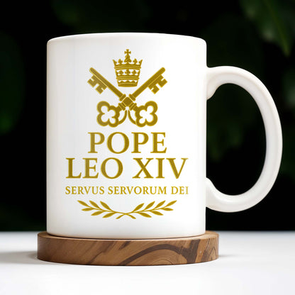 Pope Leo XIV, Servus Servorum Dei, Portrait and Religious Emblem