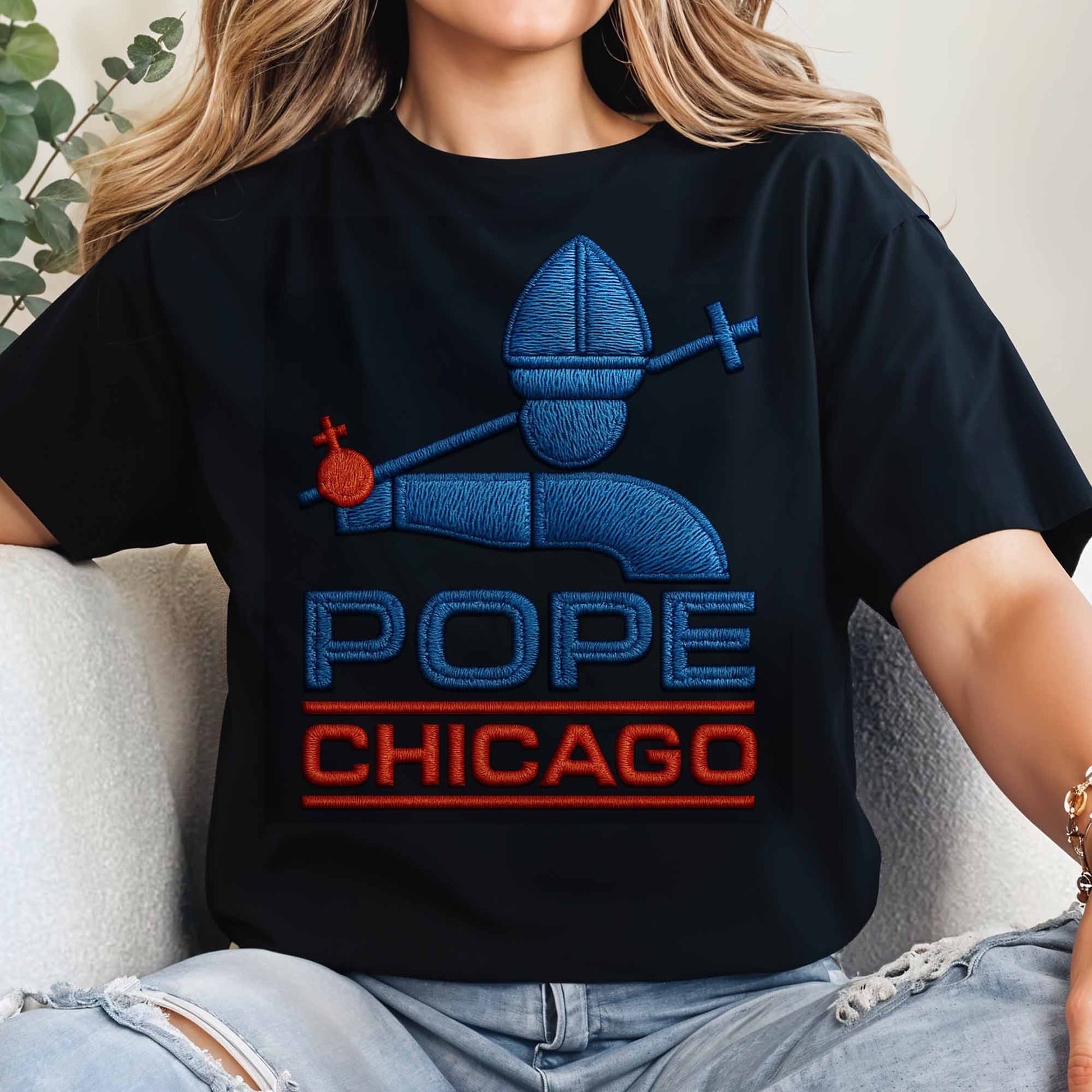 Pope Chicago Mitral Hat and Cross Design