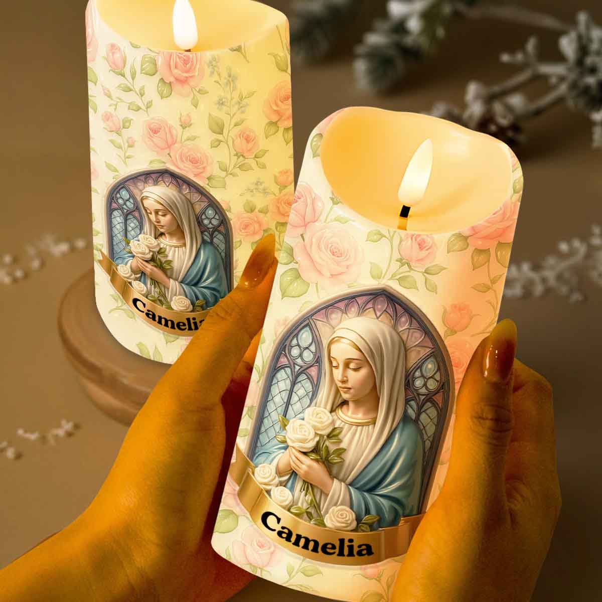 Tranquil Beauty Of Faith And Roses