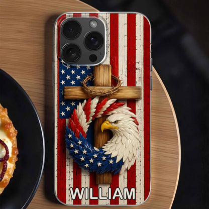 Proudly Embrace Your Freedom And Heritage With American Flag And Eagle