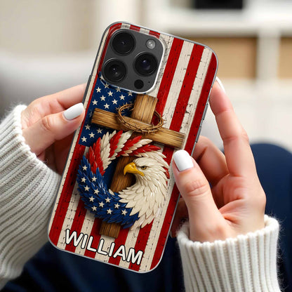 Proudly Embrace Your Freedom And Heritage With American Flag And Eagle