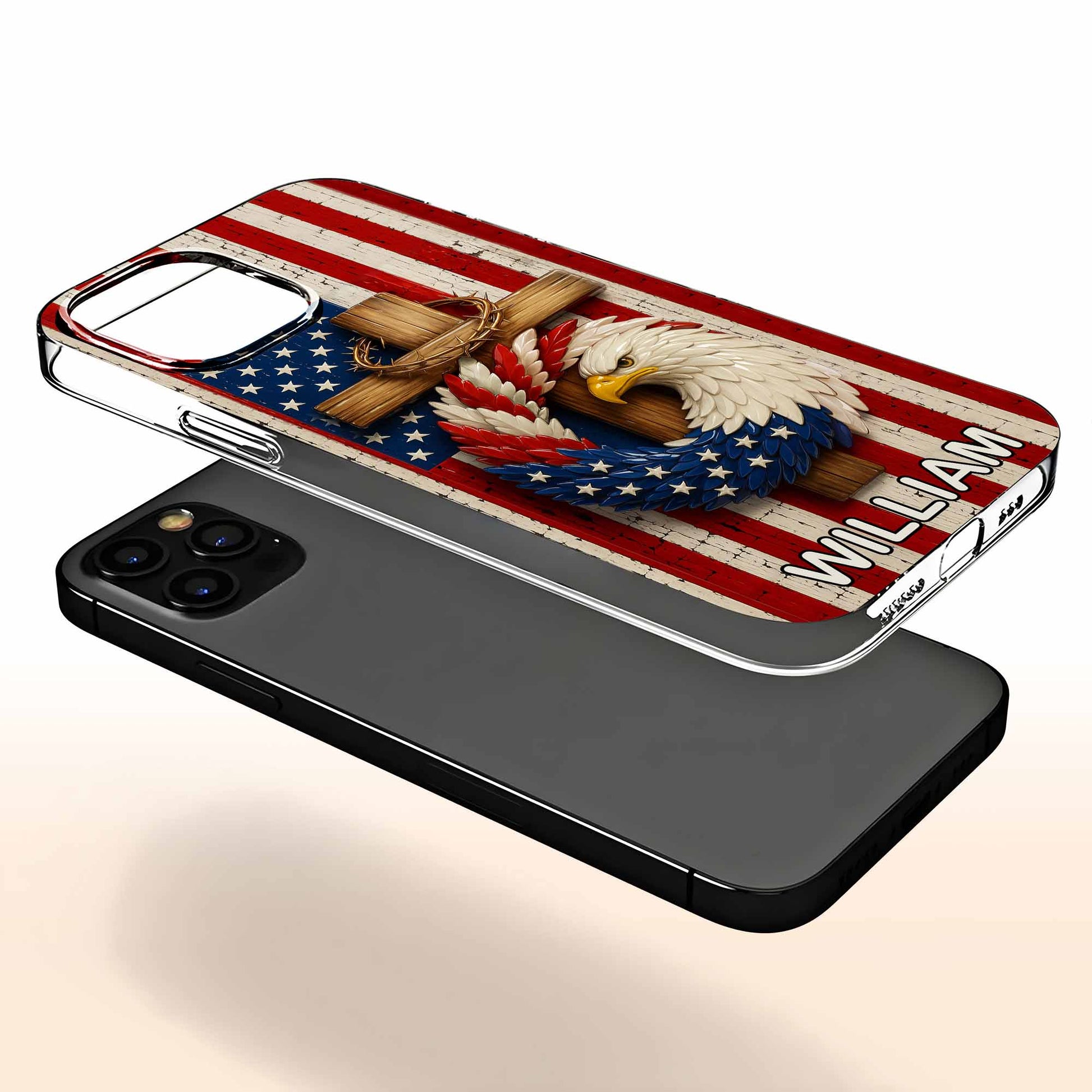 Proudly Embrace Your Freedom And Heritage With American Flag And Eagle
