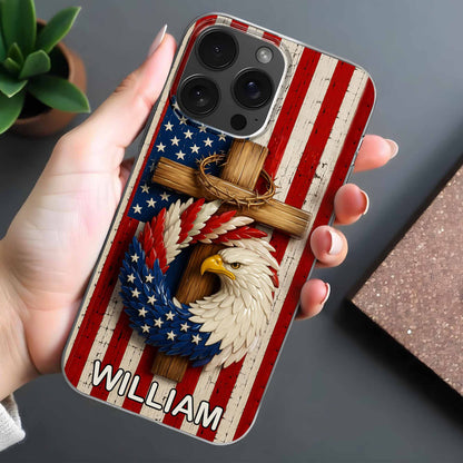 Proudly Embrace Your Freedom And Heritage With American Flag And Eagle