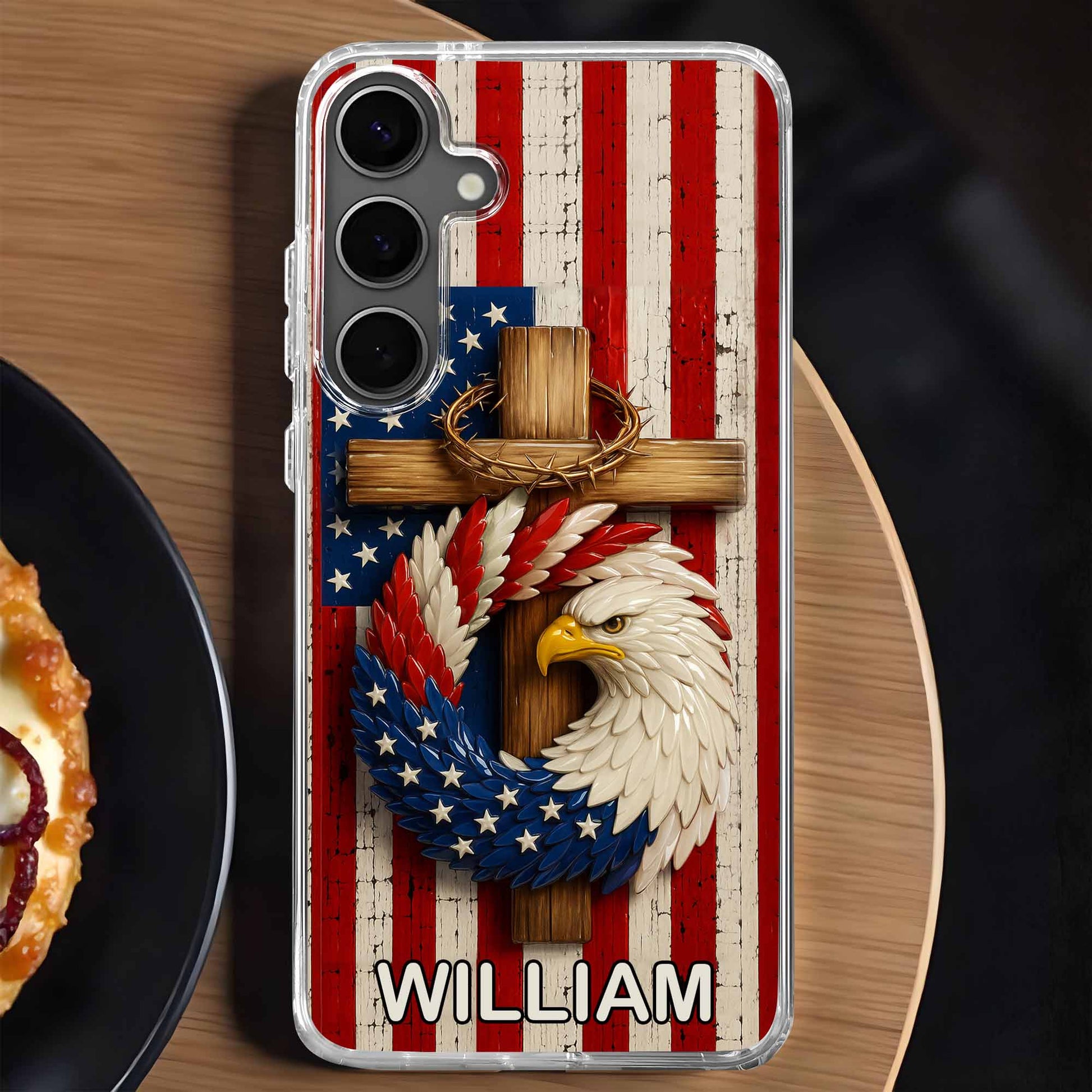 Proudly Embrace Your Freedom And Heritage With American Flag And Eagle