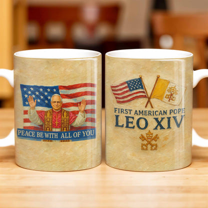 Peace Be With All Of You, American Flag And Papal Symbolism