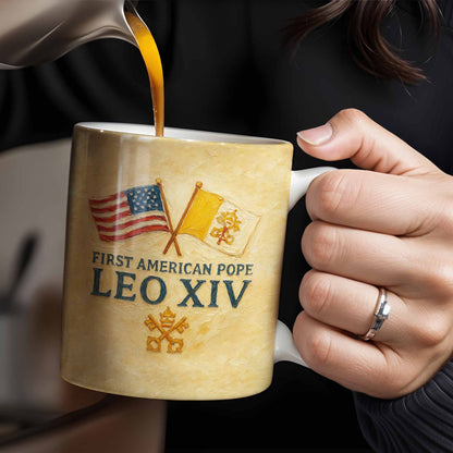 Peace Be With All Of You, American Flag And Papal Symbolism