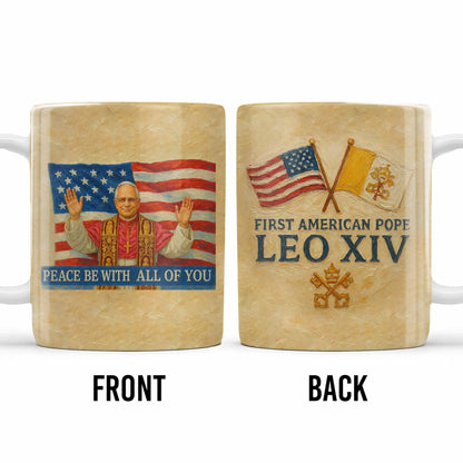 Peace Be With All Of You, American Flag And Papal Symbolism