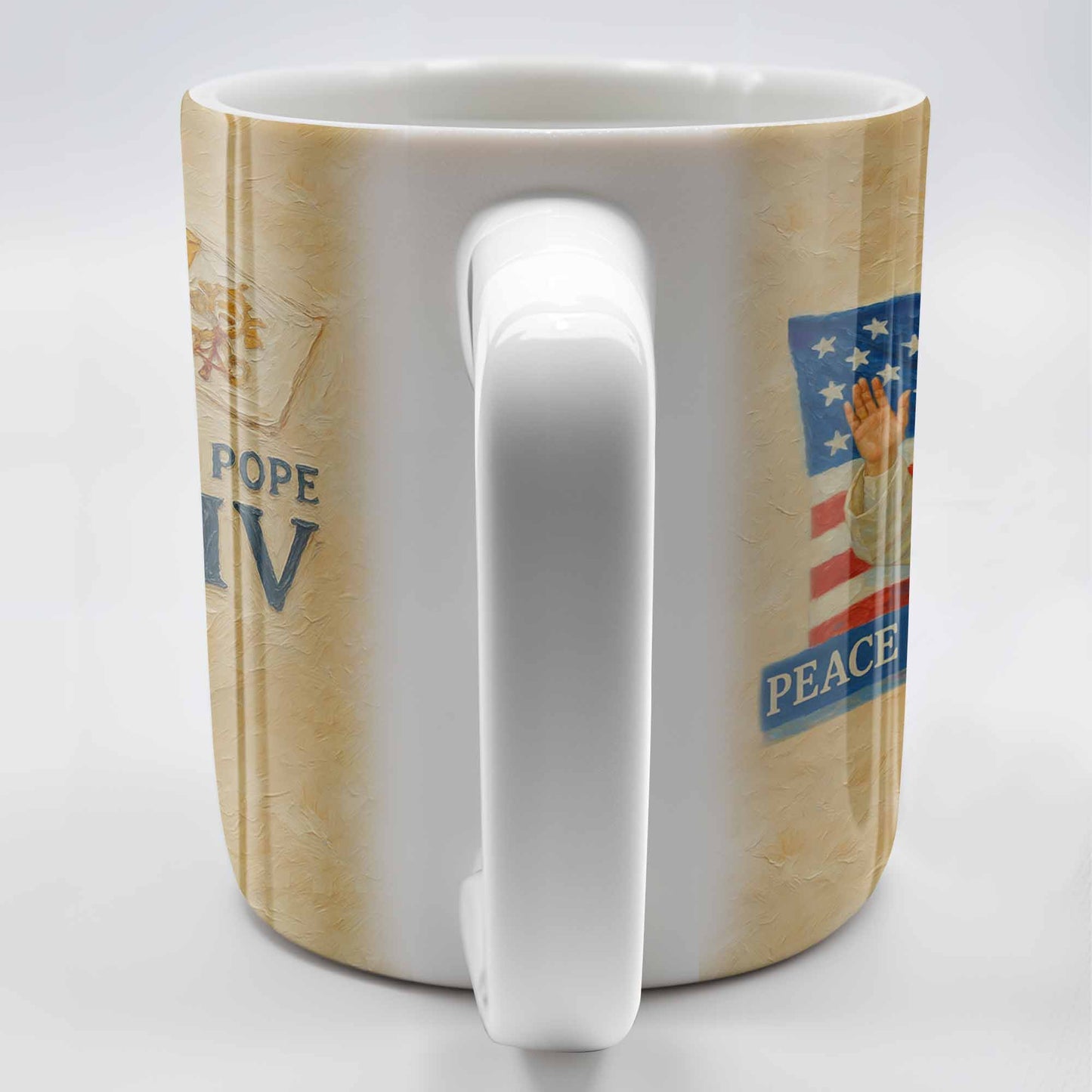 Peace Be With All Of You, American Flag And Papal Symbolism