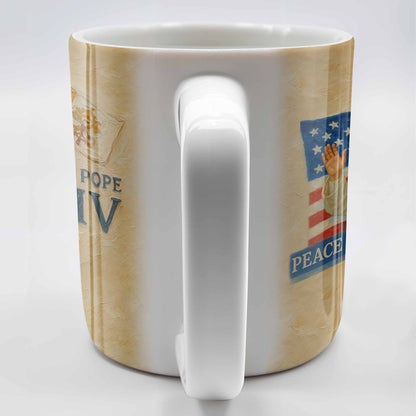 Peace Be With All Of You, American Flag And Papal Symbolism