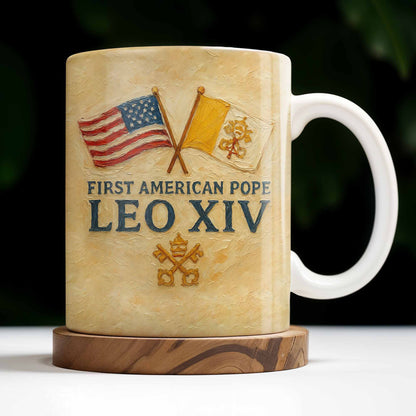 Peace Be With All Of You, American Flag And Papal Symbolism