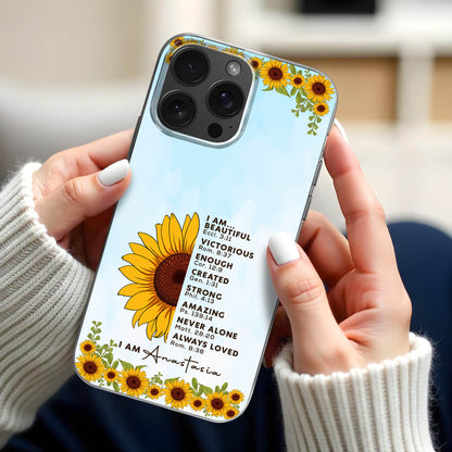 I Am Beautiful Victorious Always Loved Sunflowers Design