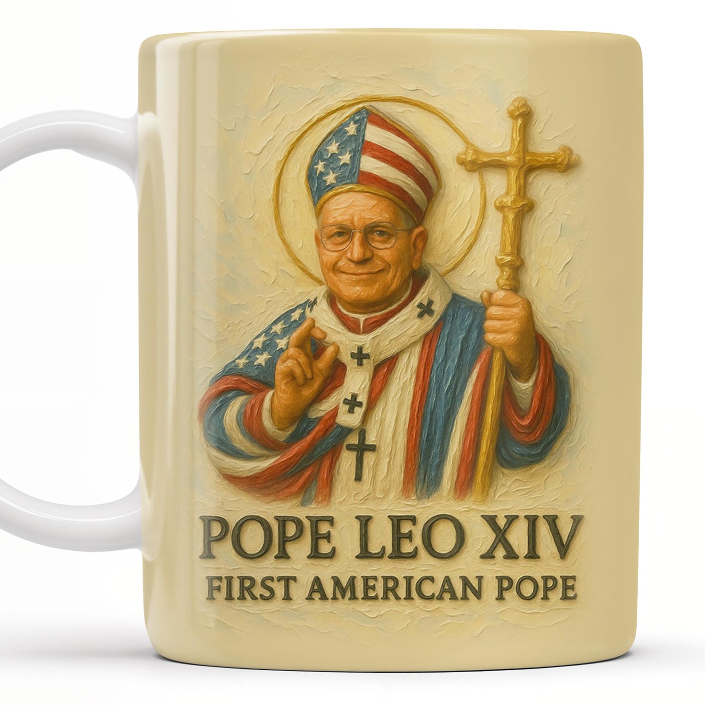 Pope Leo XIV First American Pope, Pope with American Flag