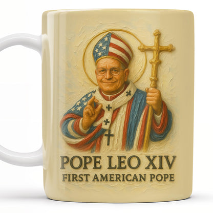 Pope Leo XIV First American Pope, Pope with American Flag