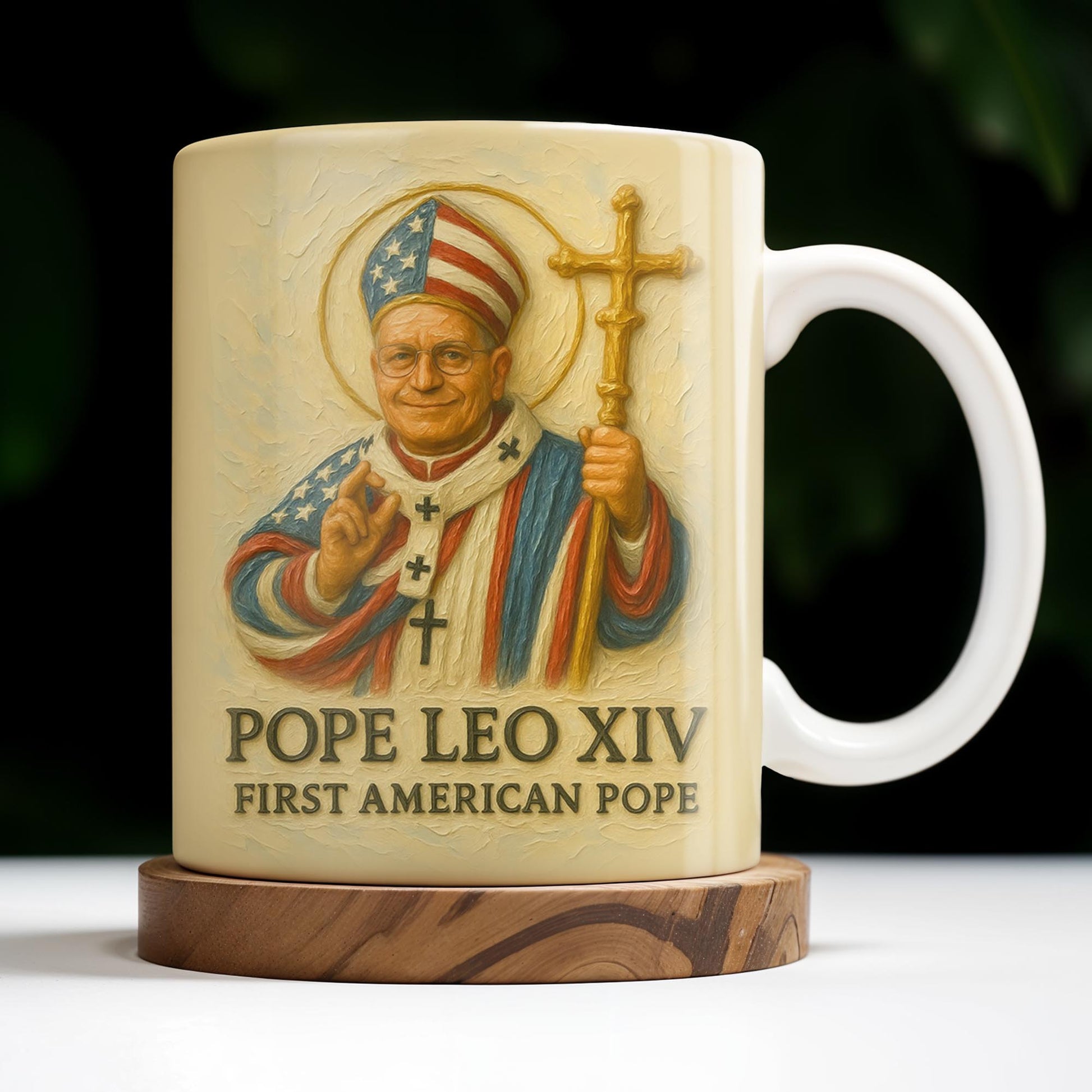 Pope Leo XIV First American Pope, Pope with American Flag
