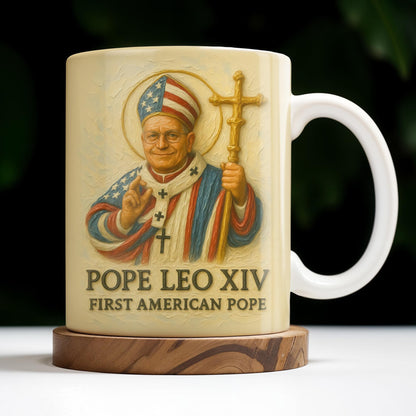 Pope Leo XIV First American Pope, Pope with American Flag